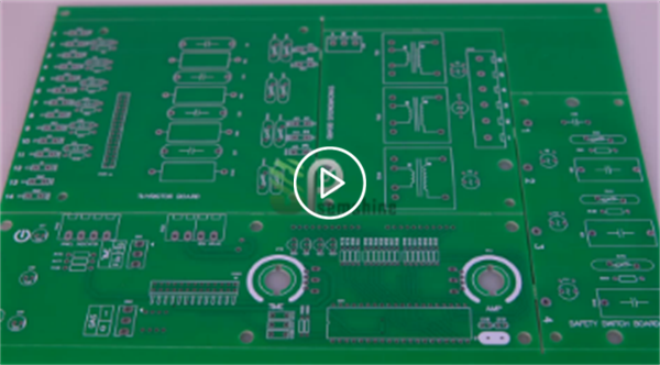 Double sided green solder mask FR4 material PCB 